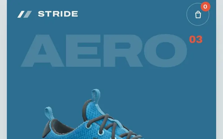 Stride Aero concept, first screen